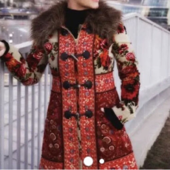 Anthropologie Karelia Tapestry Coat 0 - Picture 7 of 11